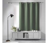 RIDEAU A OEILLETS 140 x 180 CM POLYESTER UNI ESSENTIEL GRIS
