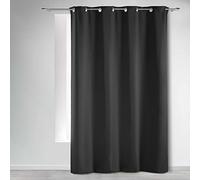 Douceur d'Intérieur – Rideau à œillets 135 x 240 cm – Occultant uni Ardoise