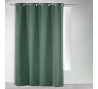 Douceur d'Intérieur, Rideau à Oeillets (135 x 240 cm) Occult Cèdre, Occultant