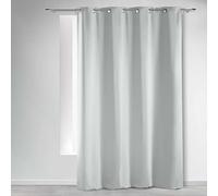 Douceur d'Intérieur, Rideau à Oeillets (135 x 280 cm) Occult Neige, Occultant Uni