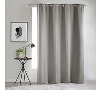 Douceur d'Intérieur, Rideau à Oeillets (135 x 280 cm) Occult Perle, Occultant Uni