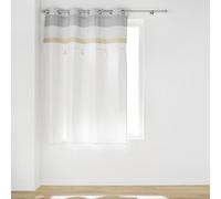 Douceur d'Intérieur, Rideau à Oeillets (140 x 180 cm) Iliade, Coton & Polyester