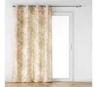 douceur d'intérieur, Rideau à Oeillets (140 x 240 cm) Dune, Coton / Polyester Imprimé