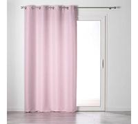 Douceur d'Intérieur – Rideau tamisant Chambray Glory 140 x 240 cm Rose