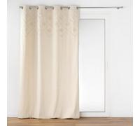 Douceur d'Intérieur, Rideau à Oeillets (140 x 240 cm) Inca Naturel, Coton & Polyester avec Top Tufté