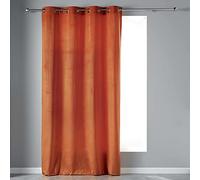 Douceur d'Intérieur – Rideau tamisant à œillets Velvetine, velours 140 x 240 cm, orange