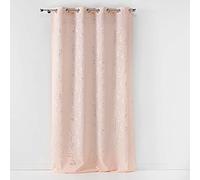 Rideau à Œillets ""Arty Line"" 140x260cm Rose & Argent