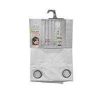 Douceur d'Intérieur, Rideau à Oeillets (140 x 260 cm) Icemount Blanc, Polyester Uni Thermique