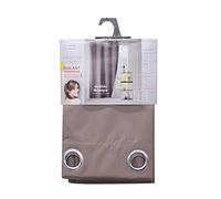 douceur d'intérieur, Rideau à Oeillets (140 x 260 cm) Icemount Taupe, Polyester Thermique