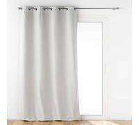 Douceur d'Intérieur, Rideau à Oeillets (140 x 260 cm) Jupiter Naturel, Isolant