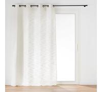 Douceur d'Intérieur, Rideau à Oeillets (140 x 280 cm) Nando, Effet Lin Tissé