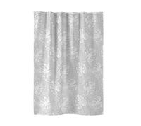 Douceur d'Intérieur, Rideau de Douche avec Crochets (180 x 200 cm) Amber Gris, Polyester Imprimé