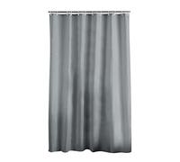 Douceur d'Intérieur, Rideau de Douche avec Crochets (180 x 200 cm) Essencia Anthracite, Polyester