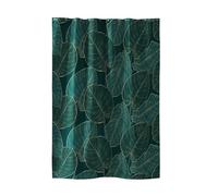 Douceur d'Intérieur - Rideau de douche 180 x 200 cm avec crochets Jade vert Polyester imprimé