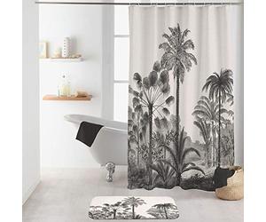Douceur d'Intérieur Rideau de Douche avec Crochets 180 x 200 cm Polyester imprime cocoty des place Multicolore