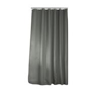 Douceur d'Intérieur, Rideau de Douche avec Crochets (180 x 200 cm) Quartz Anthracite, Jacquard Uni
