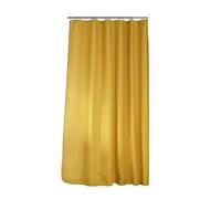 Douceur d'Intérieur, Rideau de Douche avec Crochets (180 x 200 cm) Quartz Ocre, Jacquard