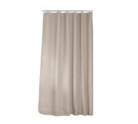 Douceur d'Intérieur, Rideau de Douche avec Crochets (180 x 200 cm) Quartz Taupe, Jacquard