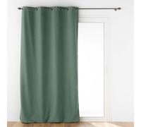 Douceur d'Intérieur, Rideau Isolant, Œillets, 140 x 260 cm, Jupiter, Cèdre | Isolant thermique, moderne, facile à installer avec 8 anneaux, facile à entretenir, décoration pour salon et chambre