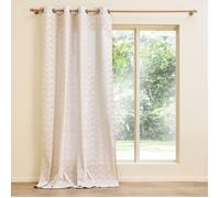 Douceur d'Intérieur – Rideau à œillets Saharis – Polycoton imprimé 140 x 240 cm Naturel