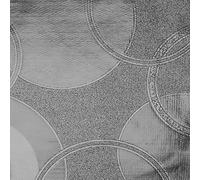 Douceur d'Intérieur Rouleau de Toile Cirée (RLX 1,40mx20m) Candella Gris, PVC Imprimé Métallisé