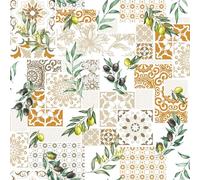 Douceur d'Intérieur, Rouleau de Toile Cirée (RLX 1,40mx20m) Solanova Orange, PVC Imprimé