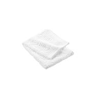 Douceur d'Intérieur, Serviette de Toilette (50 x 90 cm) Madeira Blanc, Eponge Ciselée Unie