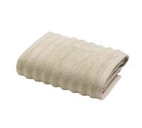 Douceur d'Intérieur, Serviette de Toilette (50 x 90 cm) Maya Taupe, Eponge Unie 100% Coton