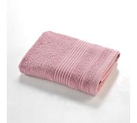 Douceur d'Intérieur, Serviette de Toilette (50 x 90 cm) Tendresse Bois De Rose, Eponge Unie 100% Coton