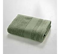 Douceur d'Intérieur, Serviette de Toilette (50 x 90 cm) Tendresse Fougere, Eponge Unie