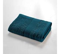 Douceur d'Intérieur, Serviette de Toilette (50 x 90 cm) Tendresse Indigo, Eponge Unie 100% Coton