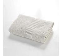 Douceur d'Intérieur - Serviette de toilette Tendresse Lin - Éponge unie 100% coton - 50 x 90 cm