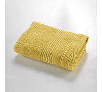 Douceur d'Intérieur, Serviette de Toilette (50 x 90 cm) Tendresse Mimosa, Eponge Unie 100% Coton