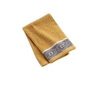 Douceur d'Intérieur, Serviette Invité (30 x 50 cm) Esteban Ocre, Eponge Jacquard