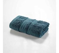 Douceur d'Intérieur, Serviette Invité (30 x 50 cm) Excellence Bio Bleu Orage, 100% Coton Bio