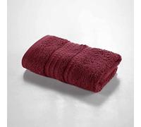 Douceur d'Intérieur, Serviette Invité (30 x 50 cm) Excellence Bio Bordeaux, 100% Coton Bio