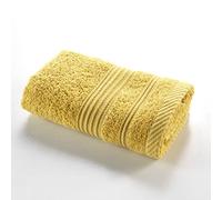 Douceur d'Intérieur, Serviette Invité (30 x 50 cm) Tendresse Mimosa, Eponge Unie 100% Coton