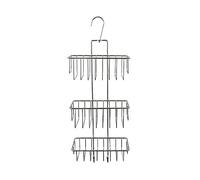 douceur d'intérieur, Serviteur de Douche 3 Paniers (59 x 22 x 14 cm) Filaire Basic Chrome, Métal