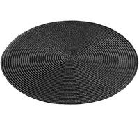 Douceur d'Intérieur, Set de Table (Ø 35 cm) Zebulon Noir, Polypropylène