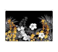 Douceur d'Intérieur, Set de Table (28,5 x 44 cm) Kelly Noir, Polypropylène Opaque
