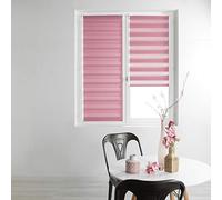 Douceur d'Intérieur, Store Enrouleur Jour et Nuit (90 x 180 cm) Daynight Rose, Polyester