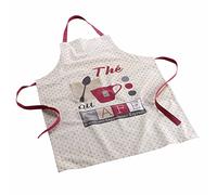 Douceur d'Intérieur, Tablier (60 x 84 cm) Dejeuner Gris, Coton Imprimé