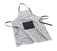 Douceur d'Intérieur, Tablier avec Poche (60 x 84 cm) Solaris Noir, Coton Imprimé