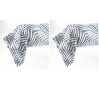 douceur d'intérieur, Taie de Traversin (85 x 185 cm) Botania Sauge, 100% Coton (Lot de 2)