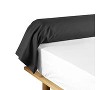 Douceur d'Intérieur Taie de traversin Lina 85 x 185 cm 100% coton Noir