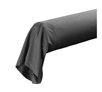 Douceur d'Intérieur – Taie de traversin 85 x 185 cm – Percale de coton – Acier