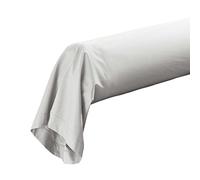 douceur d'intérieur, Taie de Traversin (85 x 185 cm) Percaline Blanc, Percale de Coton
