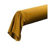 douceur d'intérieur, Taie de Traversin (85 x 185 cm) Percaline Curry, Percale de Coton