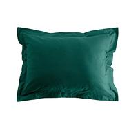 Douceur d'Intérieur, Taie d'oreiller (50 x 70 cm) Biolina Emeraude, 100% Coton Bio