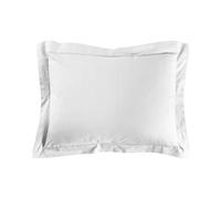 douceur d'intérieur, Taie d'Oreiller (50 x 70 cm) Lina Blanc, 100% Coton